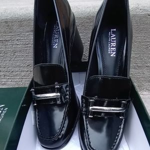 Ralph Lauren Womens 8.5 Black Shoes Used twice with box